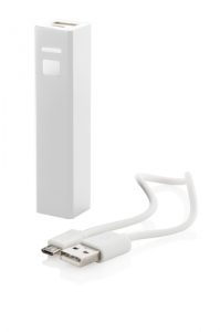 Aluminium USB power bank with