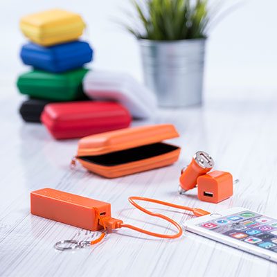 "Rebex" USB charger and power bank set